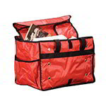 American Metalcraft PBSB1512 Deluxe Sandwich Delivery Bag, 15 in x 9 in x 12 in, Red