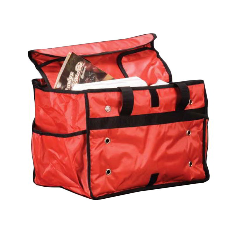 American Metalcraft PBSB1512 Deluxe Sandwich Delivery Bag, 15 in x 9 in x 12 in, Red