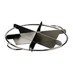 American Metalcraft PC6 Pie Cutter, 6 Cut, 10 in Dia, 2 in High Blades