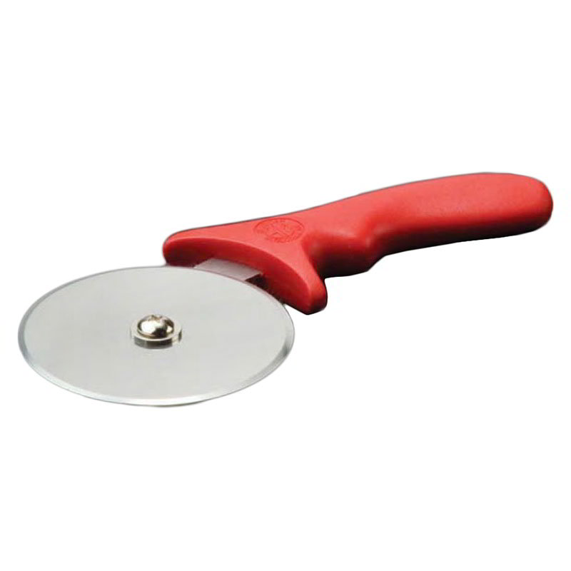 American Metalcraft PIZR2 Pizza Cutter, 4 in Wheel, Stainless Wheel, Plastic Red Handle