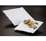 American Metalcraft POR12 Crumple Platter, 12-1/2 in, Square, Porcelain