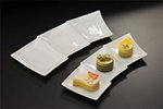American Metalcraft POR1993 Platter, 19-1/2 in L x 9 in W, 3 Section, Porcelain