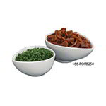 American Metalcraft PORB250 Egg Shaped Porcelain Bowl, 2-1/2 oz., 3-1/2 in x 2-1/2 x 1-1/2 in H