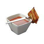 American Metalcraft PORB29 Square Porcelain Sauce Cup, 3 x 3 in, 2 in H, White