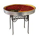 American Metalcraft PSS77 Contempo Pizza Stand, Square, Scroll Design, Black Wrought Iron