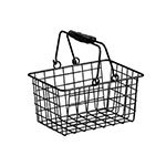 American Metalcraft RBHB975 Basket With Double Handle, Rectangular, 9 in x 7 in x 5 in, Black Wire