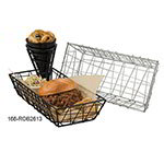 American Metalcraft ROB2613 13 in Zorro Basket, 6 in W x 2.5 in H, Rectangular, Black