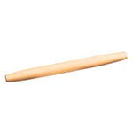 American Metalcraft RP021 Rolling Pin, 1-3/4 in D x 20-1/2 in L, Tapered, Light Wood