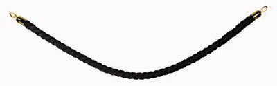 American Metalcraft RSCLRPGOBL Securit Braided Rope, 2 in D x 60 in L, Black w/ Gold Ends