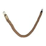 American Metalcraft RSCLRPGOBR Securit Braided Rope, 2 in D x 60 in L, Bronze w/ Gold Ends