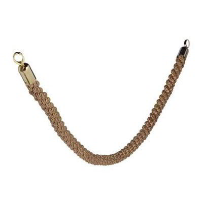 American Metalcraft RSCLRPGOBR Securit Braided Rope, 2 in D x 60 in L, Bronze w/ Gold Ends