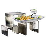 American Metalcraft RSH1 Riser, Set of 3, Hammered Stainless