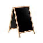 American Metalcraft SBDB85 Securit Double Sided Sandwich Board, 22 x 34 in, Natural Wood