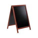 American Metalcraft SBDM85 Securit Double Sided Sandwich Board, 22 x 34 in, Mahogany Frame