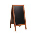 American Metalcraft SBSM135 Securit Double Sided Sandwich Board, 30 x 54 in, Mahogany Frame
