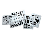 American Metalcraft SECSTN5 Transparent Stencil Set: Letters, Numbers, & Symbols