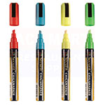 American Metalcraft SMA510V4 Securit Small Chalk Markers, Rain & Smear Proof, Assorted Colors