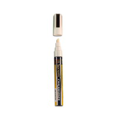 American Metalcraft SMA510V4WT Securit Small Chalk Markers, Rain & Smear Proof, White