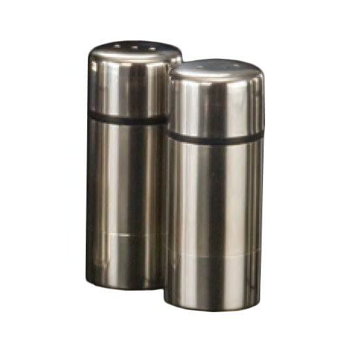 American Metalcraft SP29 Salt & Pepper Shaker Set, 3 in H, Round, 18/8 Stainless Steel