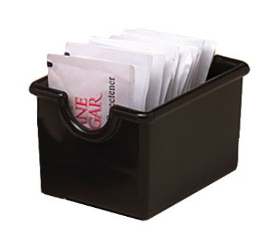 American Metalcraft SP321 Sugar Packet Holder, 3-1/2 x 2-1/2 in, Plastic, Brown