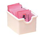 American Metalcraft SP322 Sugar Packet Holder, 3-1/2 x 2-1/2 in, Plastic, White