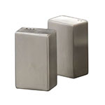 American Metalcraft SP4 Salt & Pepper Shaker Set, 2-1/2 in H, Rectangle, 18/8 Stainless Steel