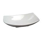American Metalcraft SQVL914 Prestige Bowl, 14 in x 9 in x 3-1/4 in, Ceramic, White