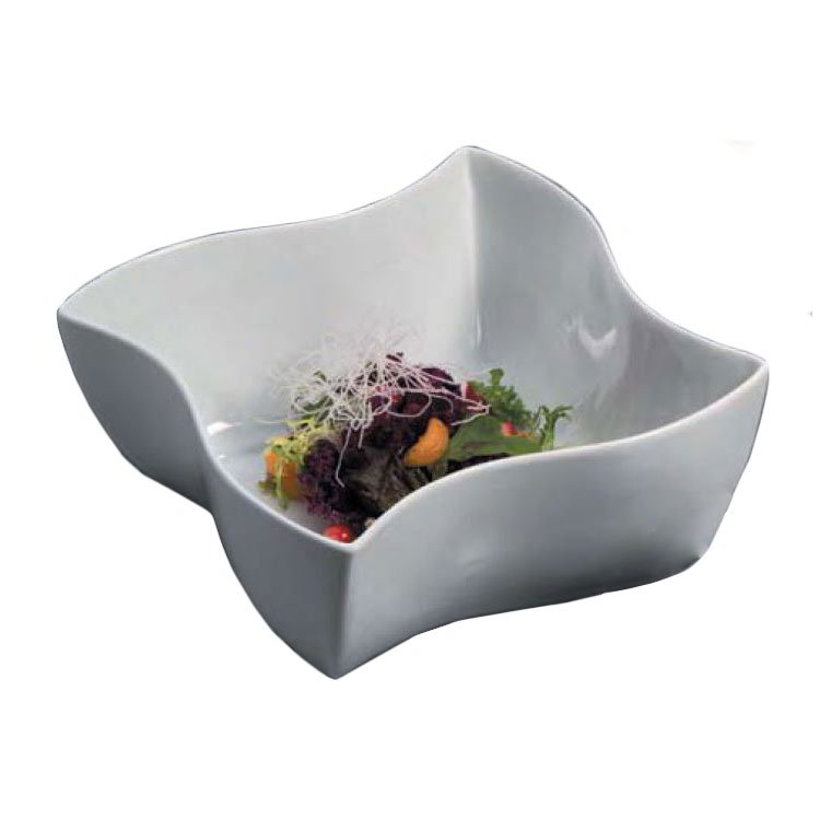 American Metalcraft SQVY10 Prestige Bowl, 10-1/2 in Dia., Porcelain, White