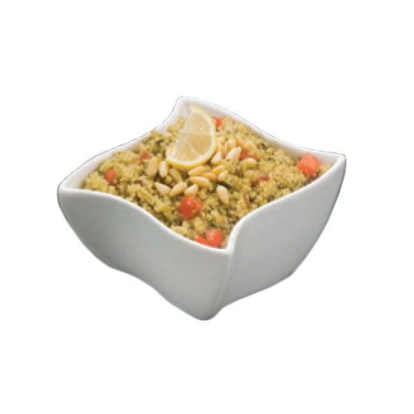 American Metalcraft SQVY4 Squavy Condiment Bowl, 14.4 oz, Porcelain, White