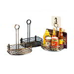 American Metalcraft SRBNC2 Birdnest Condiment Rack, 5-5/8 x 8 x 9-1/8 in H, Flat Back, Chrome