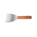 American Metalcraft SSC17 Grill Scraper, 3 x 7-1/2 in, Slant Edges, Stainless Blade, Wood Handle