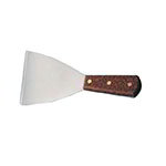 American Metalcraft SSC19 Grill Scraper, 4 x 8-1/4 in, Slant Edges, Stainless Blade, Wood Handle