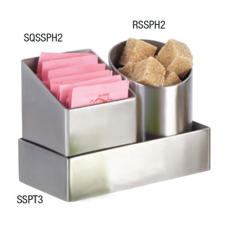 American Metalcraft SSPT3 Stainless Steel Sugar Packet Holder, 4-1/4 in W x 2-1/4 L x 1 H, Satin Finish