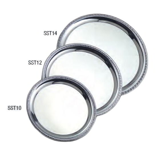 American Metalcraft SST14 Royal Touch Serving Tray, 14 in Dia., Round, Stainless Steel