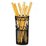 American Metalcraft TBS38 Breadstick Basket, Black Scroll Design, Wrought Iron
