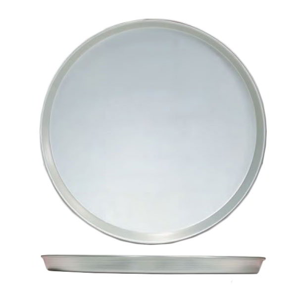 American Metalcraft TDEP17 Solid Stainless Pizza Pan Tapered, 17 in Diameter, 1 in Deep