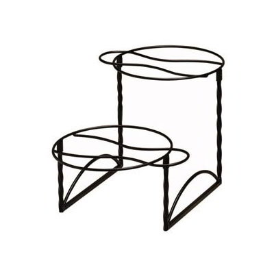 American Metalcraft TLTS1224 Display Stand, 2 Tier, Black Wrought Iron