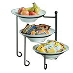 American Metalcraft TTRS3 Display Stand, 3 Tier, Black Wrought Iron
