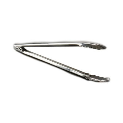 American Metalcraft UT1200 Utility Tong, 12 in L, Stainless, Tempered Flat Steel Spring