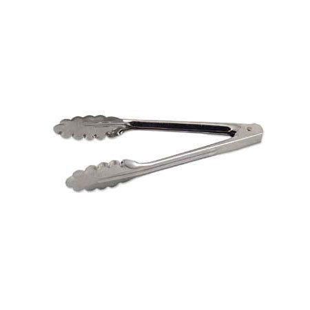 American Metalcraft UT1600 Utility Tong, 16 in L, Stainless, Tempered Flat Steel Spring