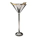 American Metalcraft WBSM42 Wine Stand, Martini Shaped, Stainless, 31-1/2 in H