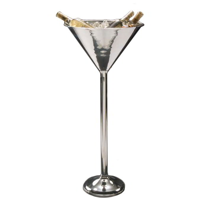 American Metalcraft WBSM42 Wine Stand, Martini Shaped, Stainless, 31-1/2 in H