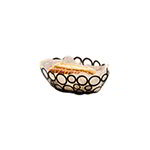 American Metalcraft WBW96 Go-Go Basket, 6 in W x 9 in L, Oval Shape, Ring Design, Black Finish