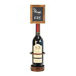 American Metalcraft WBWR1 Single Wine Bottle Display w/ Chalk Board, 5 x 19 in, Copper Look