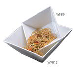American Metalcraft WFB9 Prestige Bowl, 9 in, Square, White Porcelain