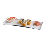 American Metalcraft WLD11 Prestige Platter, Rectangular, 11-1/2 in x 4 in, White Porcelain