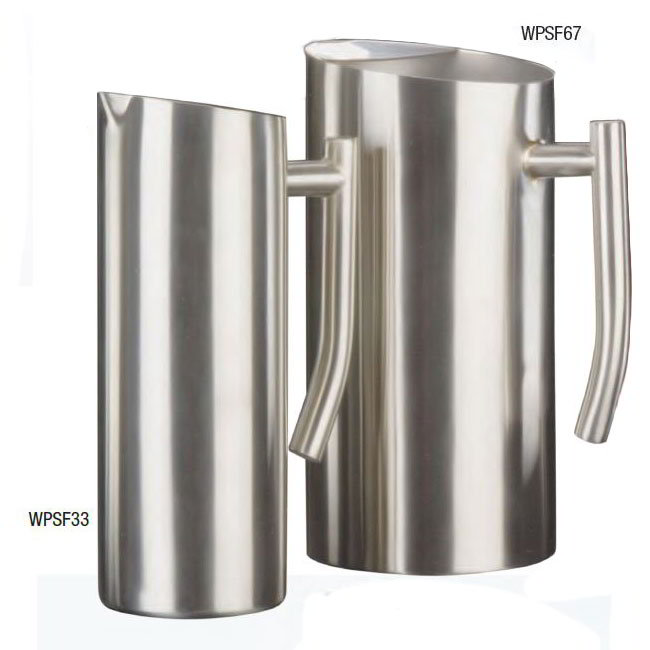 American Metalcraft WPSF67 Water Pitcher, 67 oz., Contemporary, Stainless Steel, Satin Finish