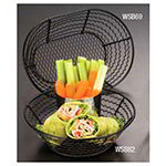 American Metalcraft WSB69 Mesh Basket, 6 in x 9 in Wavy Side, Mesh Bottom