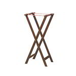 American Metalcraft WTSW39 Tray Stand, 38 in High, Nylon Straps, Folding, Walnut