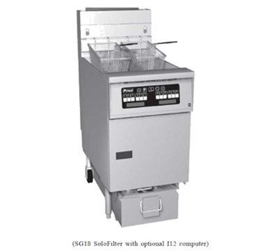 Pitco 1-SF-SG14TSSTC-S LP Gas Fryer - (1) 25-lb Vat, Floor Model, LP